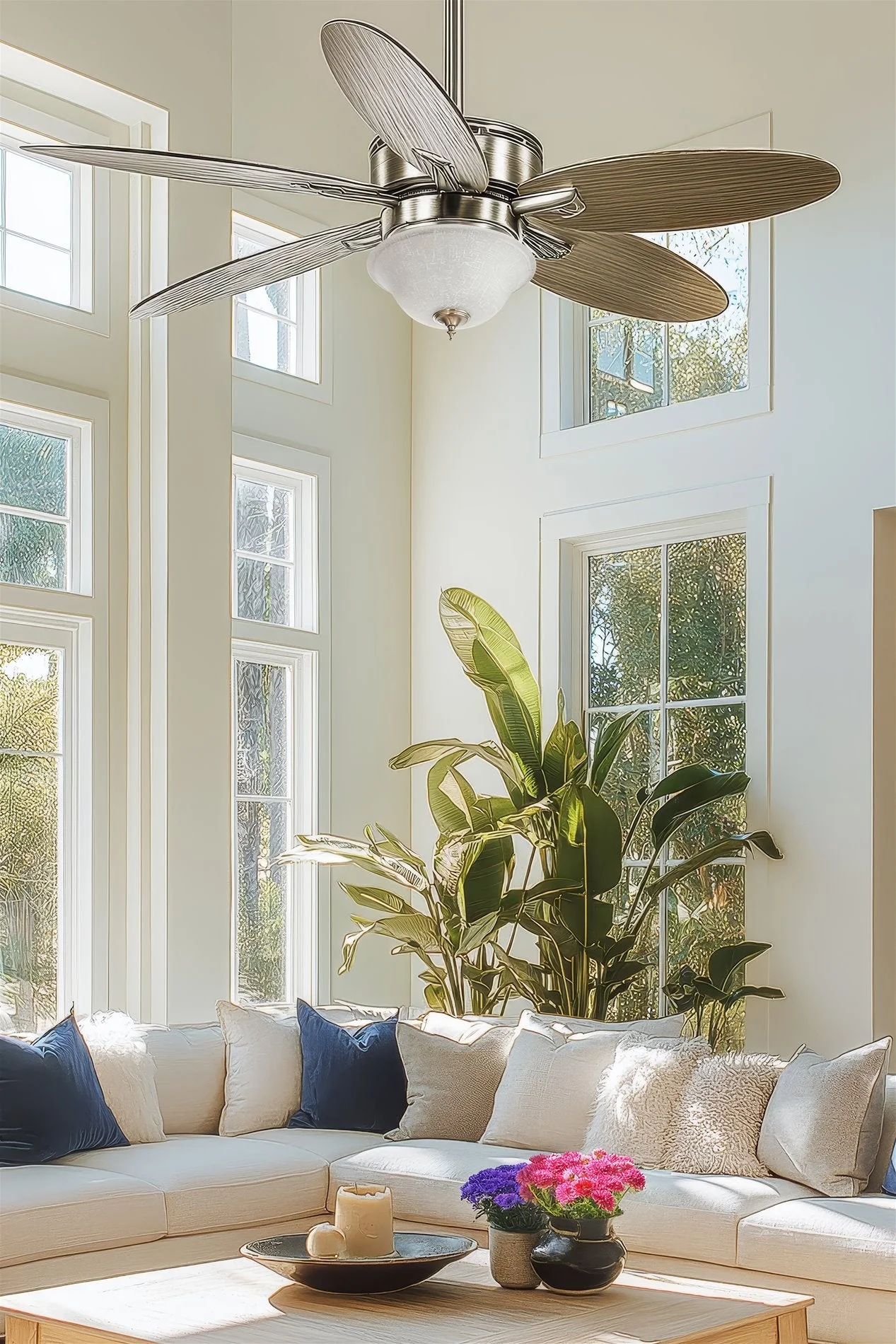 13 Hunter / Hampton Bay / Harbor Breeze Fan White Linen Glass Replacement / Upgrade