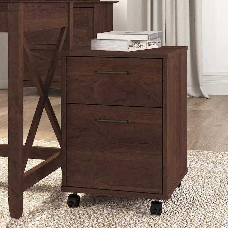 2 Drawer Mobile File Cabinet by