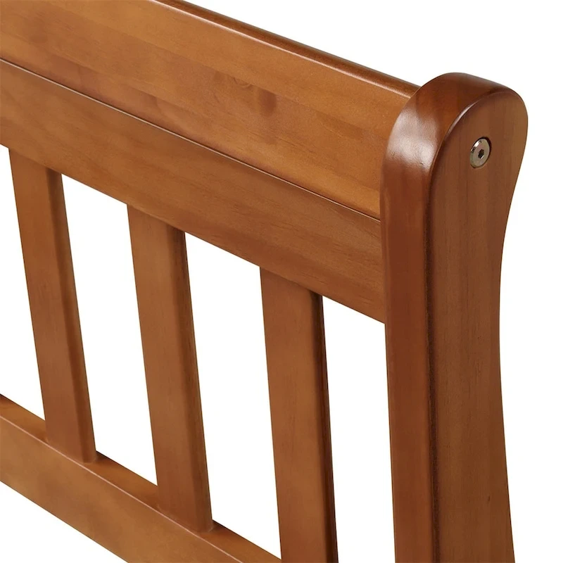 Harper & Bright Designs Wood Twin Sleigh Bed with Headboard and Footboard