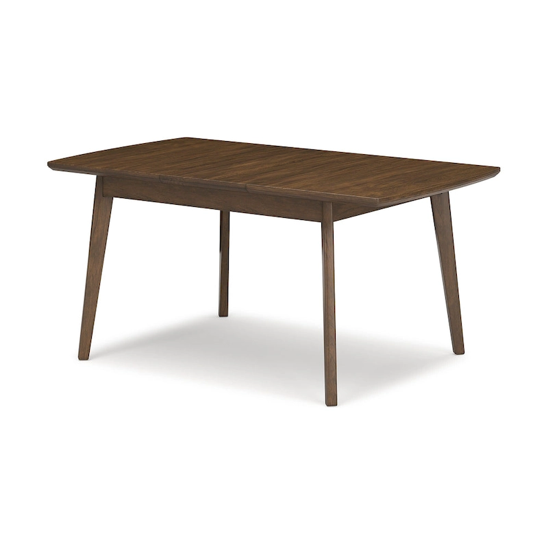 Signature Design by Ashley Lyncott Brown Rectangular Dining Butterfly Extension Table - 36