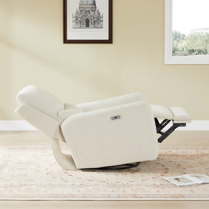 Adalyn Power Swivel Glider Recliner with Lumbar Pillow