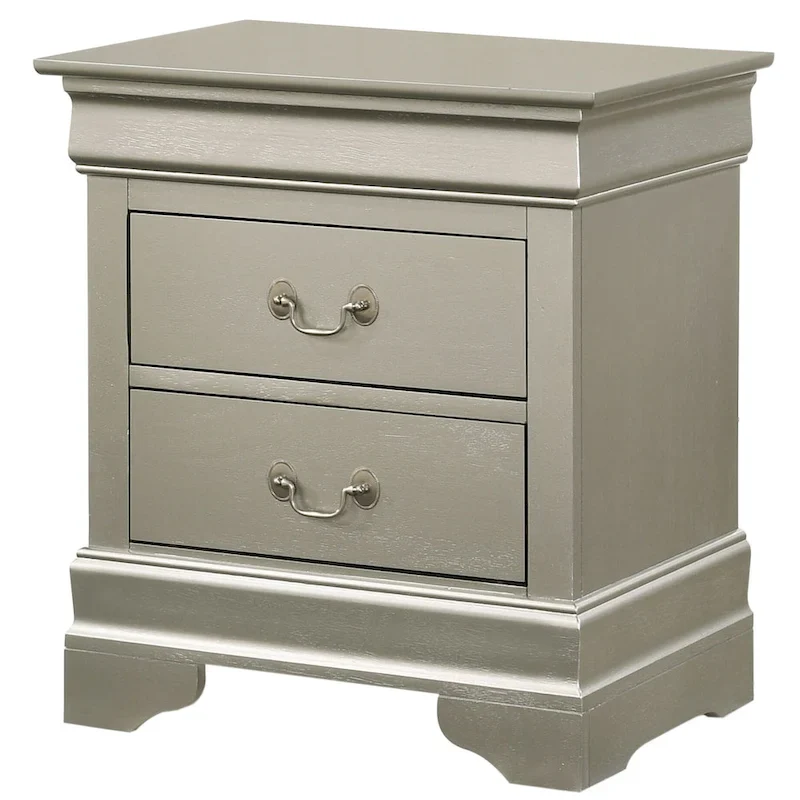 Louis Phillipe 2-drawer Wooden Nightstand