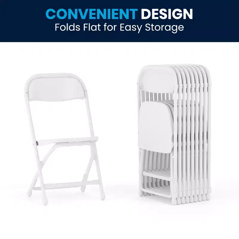 Flash Furniture 10 Pack Kids Plastic Folding Chair