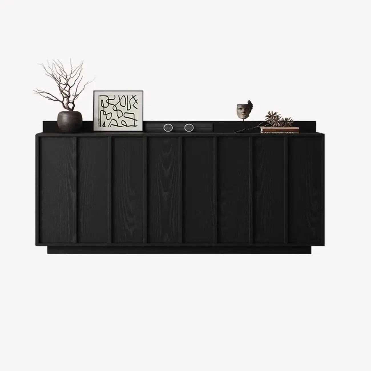 Modern Wood Buffet with Alterable Shelf and Drawers