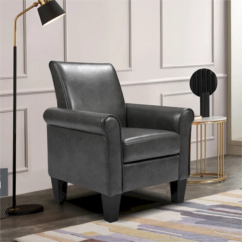 Accent Chairs, Comfy Sofa Chair, Armchair PU leather
