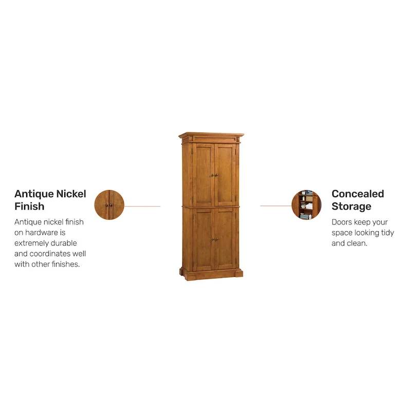 Americana Distressed Oak Pantry, 72 H