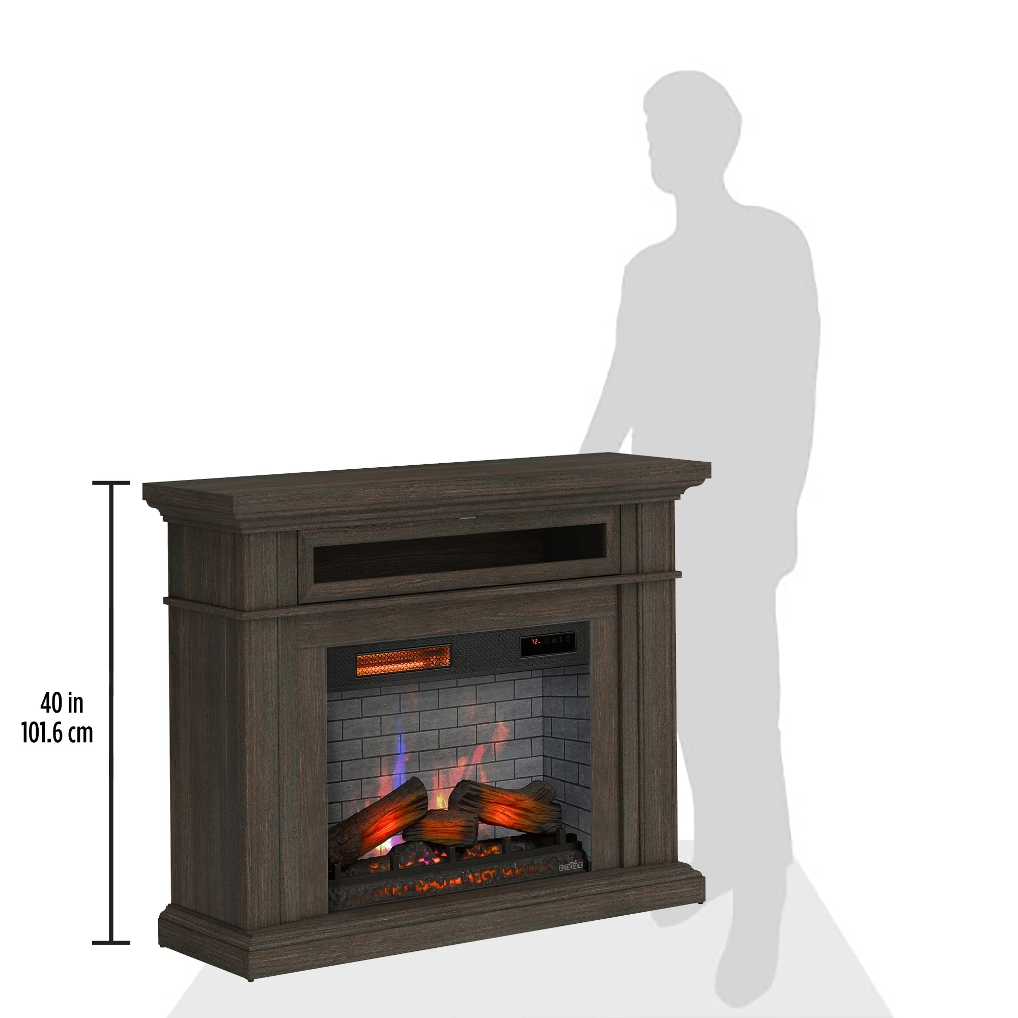 duraflame? 3D Flame Effect Electric Fireplace Wall Mantel