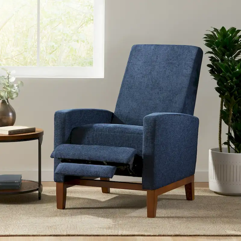 Kalstrom Upholstered Pushback Recliner by Christopher Knight Home