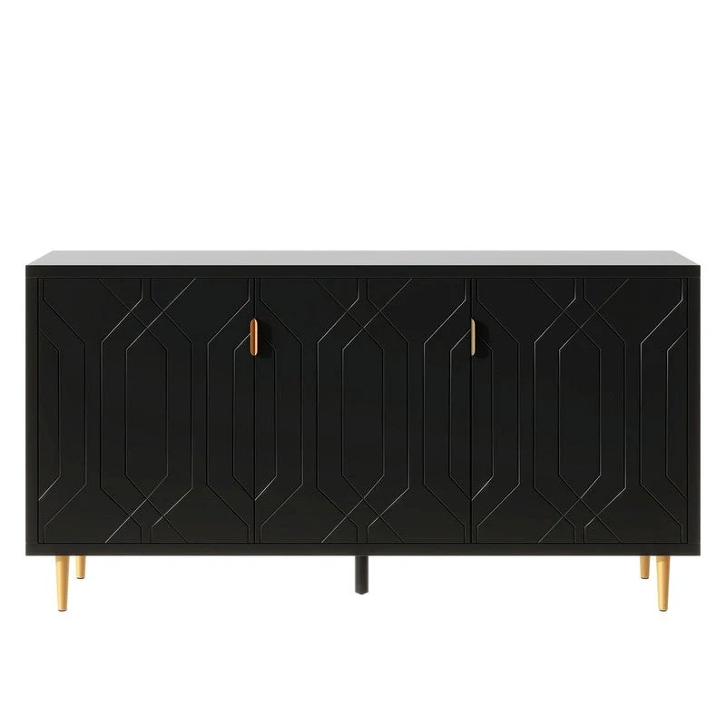 70 inch Width Console Table with Adjustable Shelves