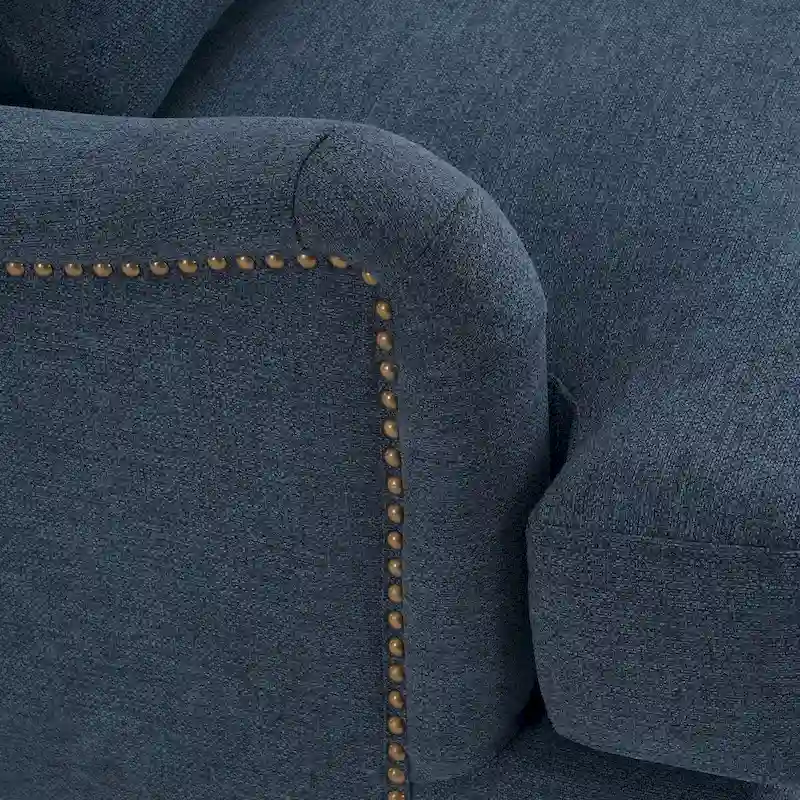 Modern Accent Chair Upholstered Solid Wood Frame with Lumbar Pillow Living Room Armchair