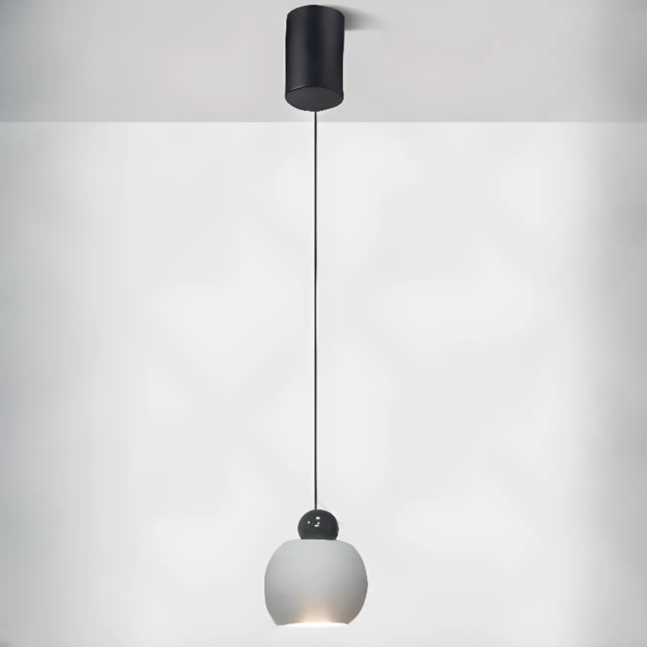 Modern Glass Globe LED Bedroom Hanging Pendant Light