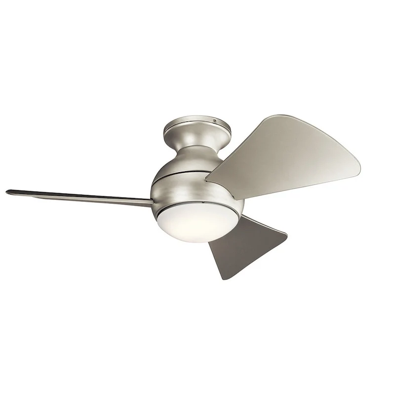 Kichler Lighting Sola Collection 34-inch Brushed Nickel LED Ceiling Fan