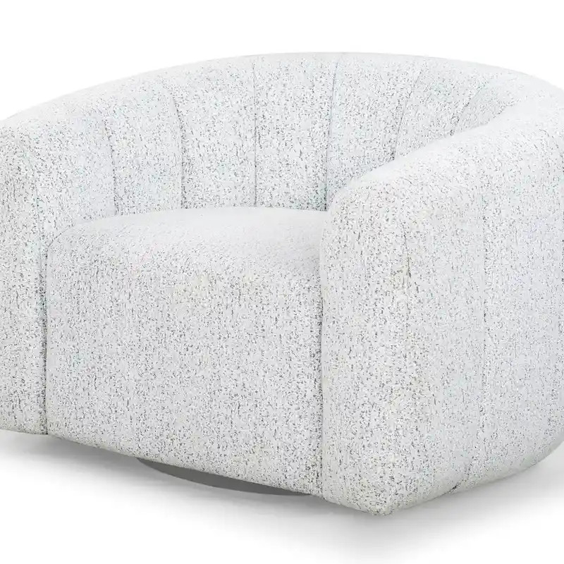 SAFAVIEH Couture Demetri Boucle Swivel Chair - 38Wx33Dx28H