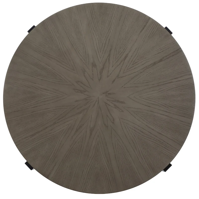 SAFAVIEH Deetta White Marble/ Black Round Coffee Table - 36 W x 36 D x 18 H - 36Wx36Dx18H