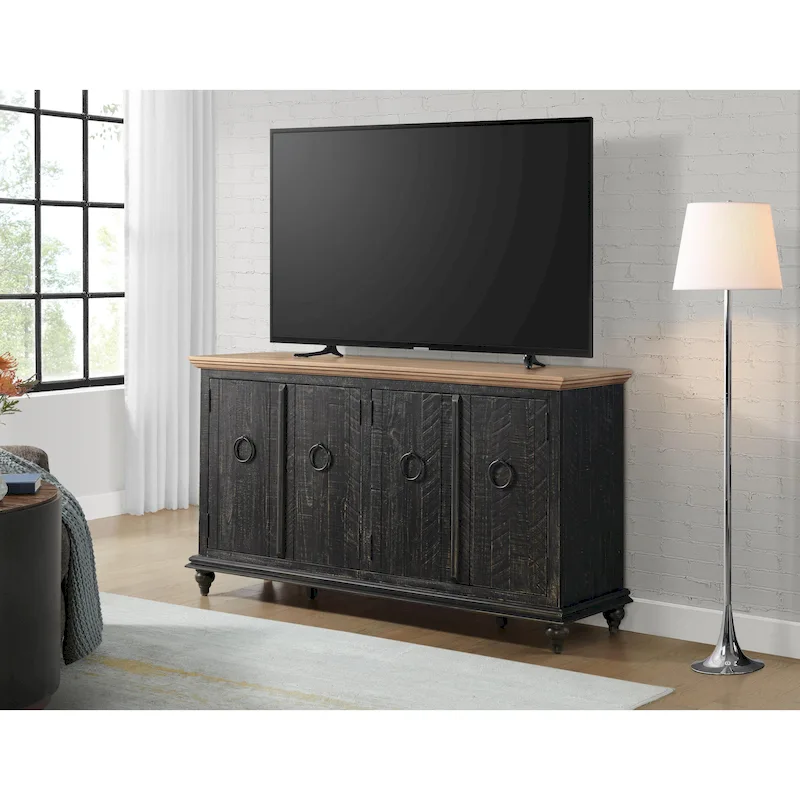 Garden District Solid Wood 65 TV Stand Console