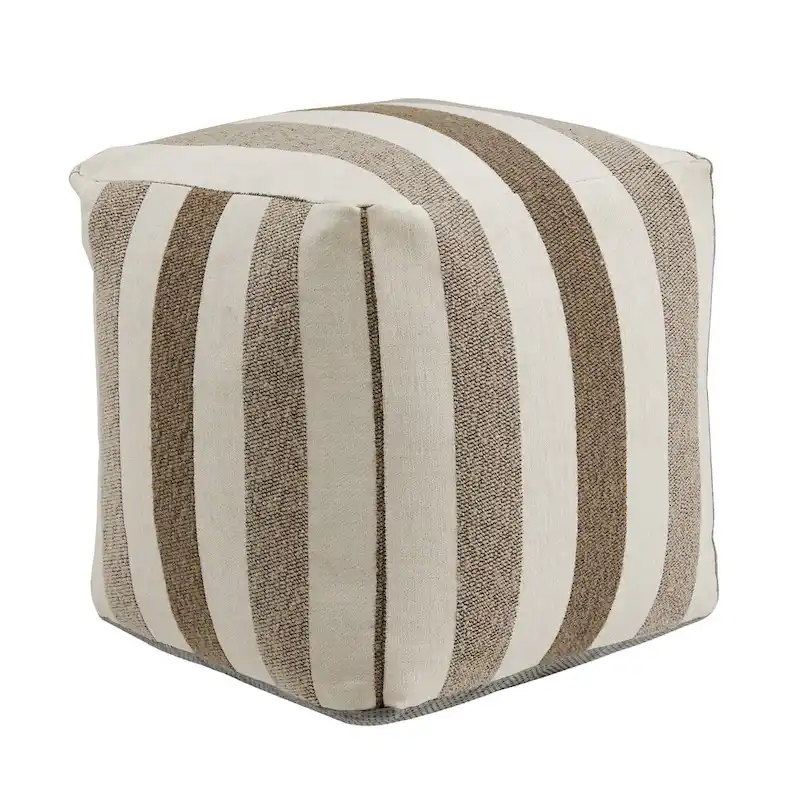 Brunico Upholstered Square Pouf Ottoman by iNSPIRE Q Bold