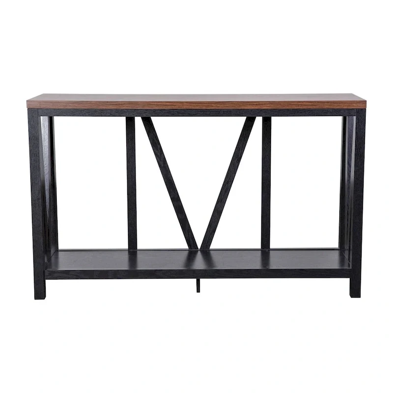 Farmhouse Style Rustic Entryway Console Table