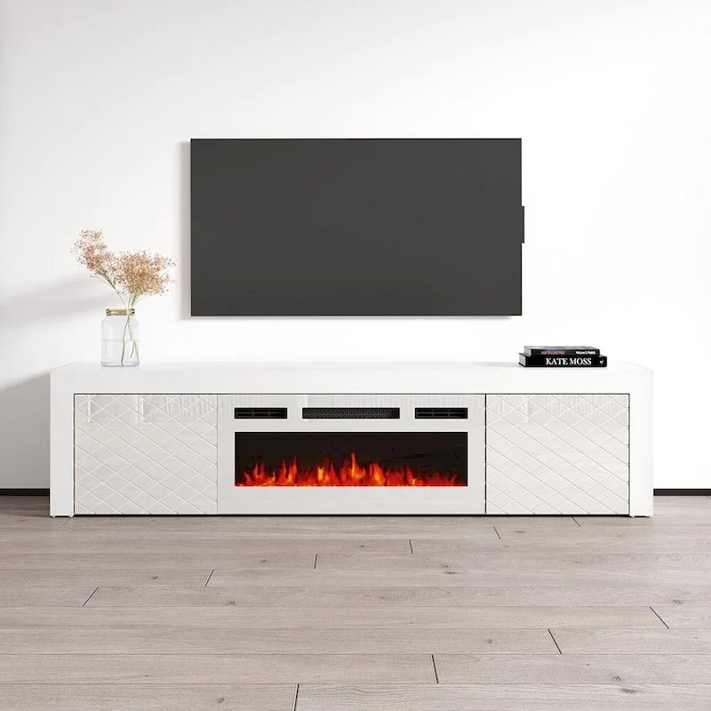 Dia WH-EF Electric Fireplace 71 TV Stand
