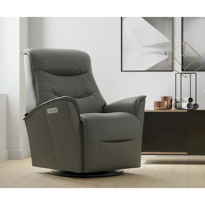 Fjords Dallas Leather Swing Recliner