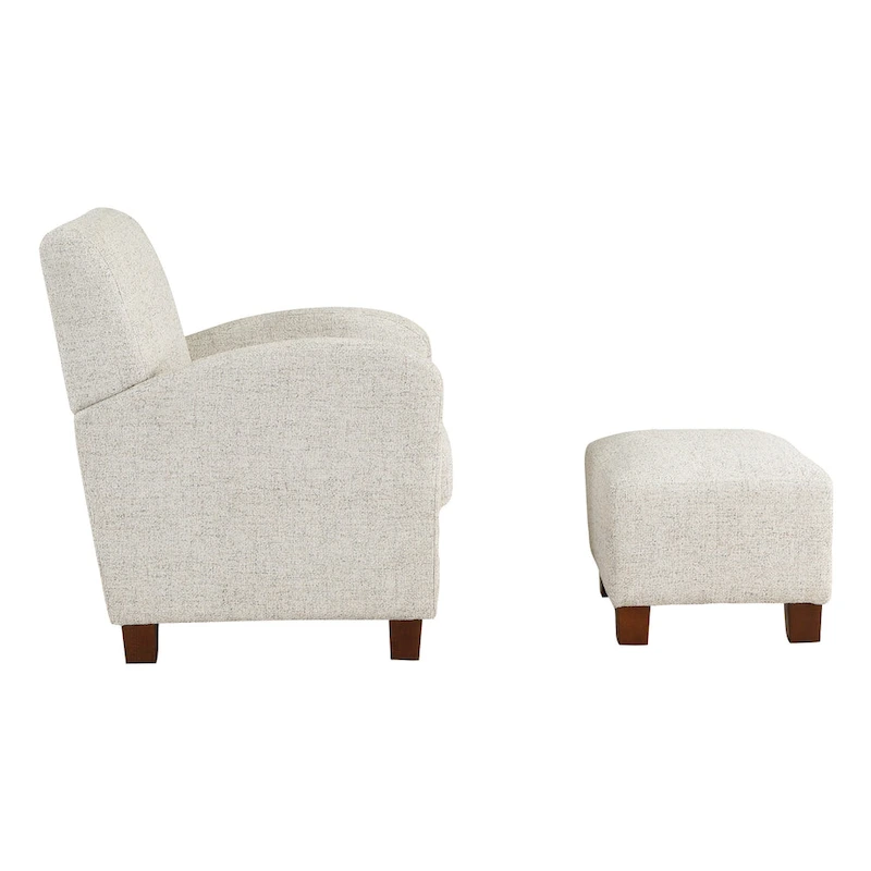 Aiden Chair & Ottoman with Espresso Legs