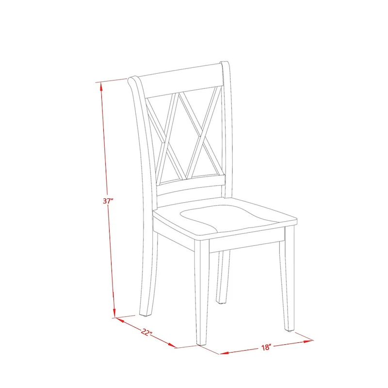 East West Furniture Dining Table Set- a Rectangle Kitchen Table and Dinette Chairs, Linen White(Pieces Option)