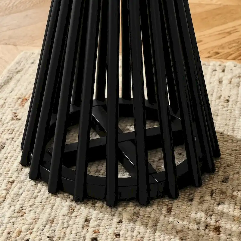 Modern Solid Wood Round Coffee Table