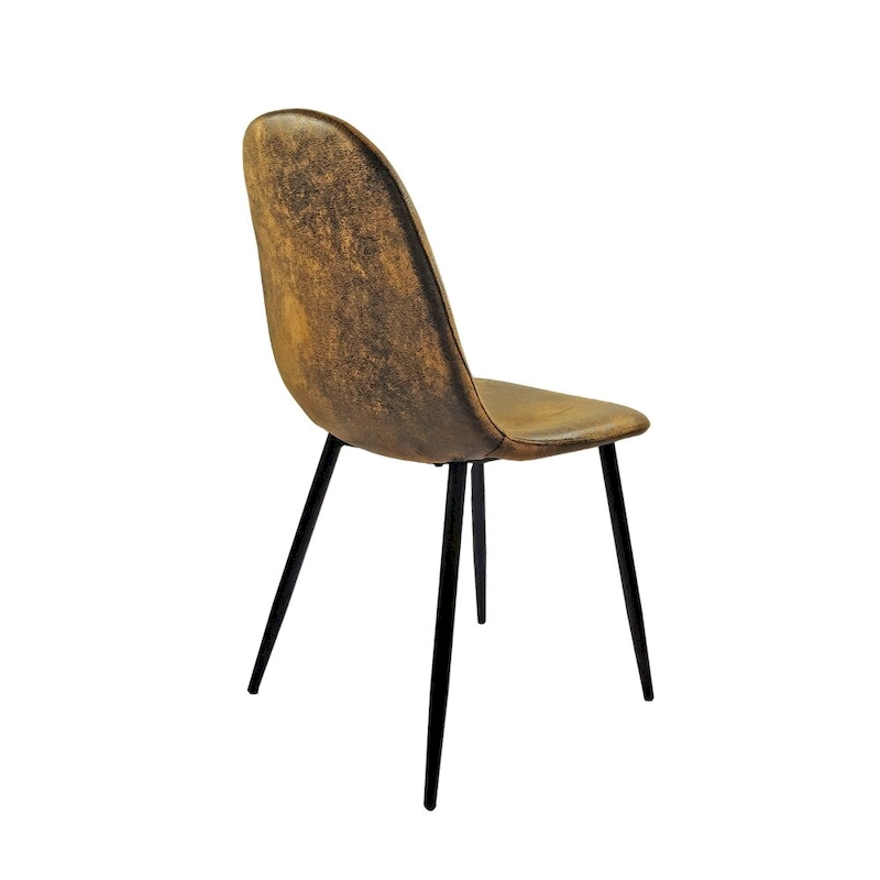 Modern Dining Room Chairs with Metal Legs(Set of 4) - N/A