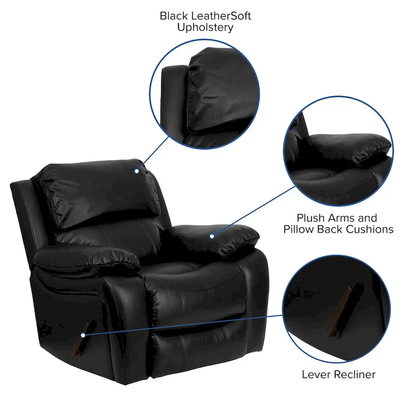 LeatherSoft Rocker Recliner
