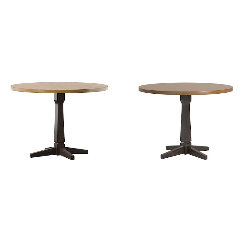 Ronda Round Two-Tone Dining Table