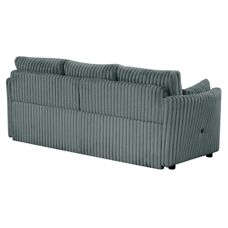 Modern Fabric Sleeper Sectional with USB and 2 pillows