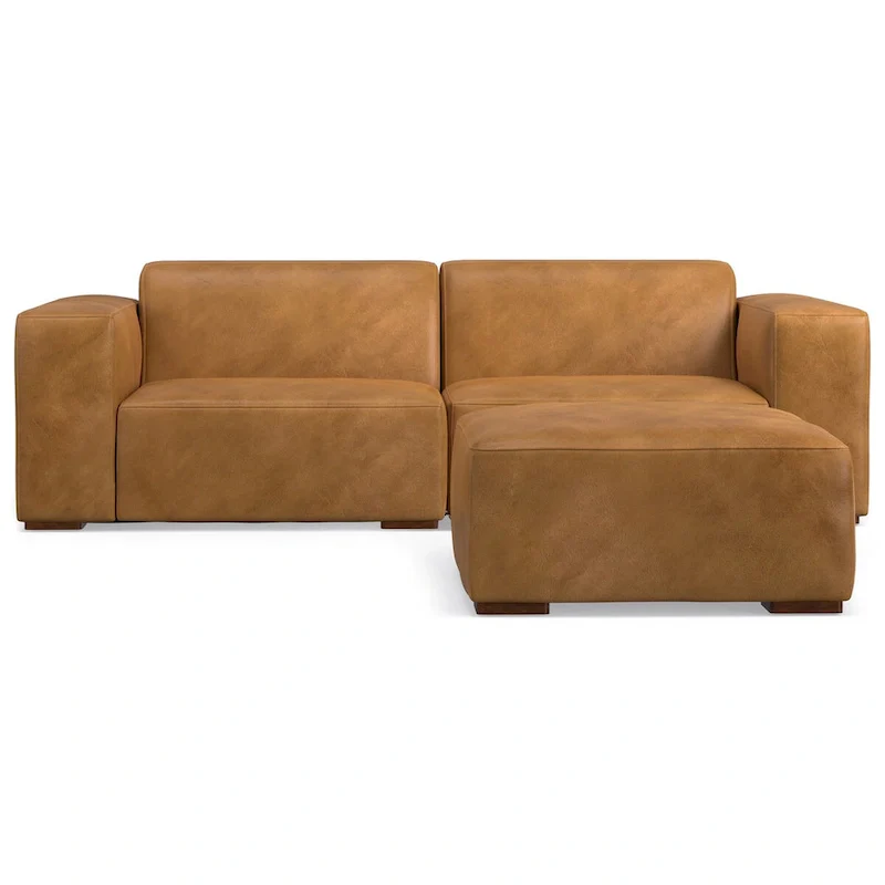 WYNDENHALL Biggs 2-Seater Modular Sofa and Ottoman Set
