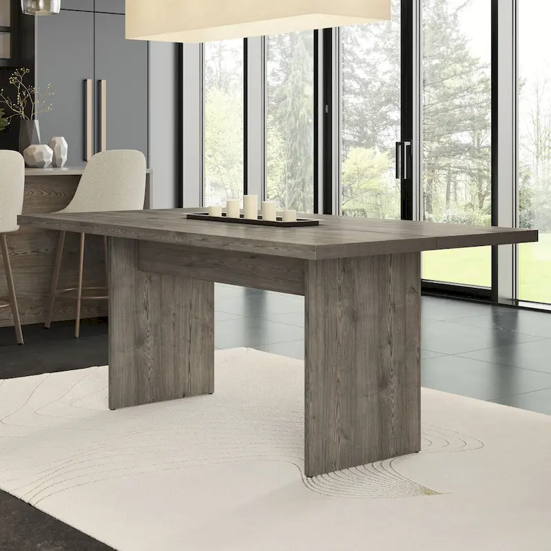 Amisco Jeffrey 72 Table and Perry Chairs 7-Pieces Dining Set