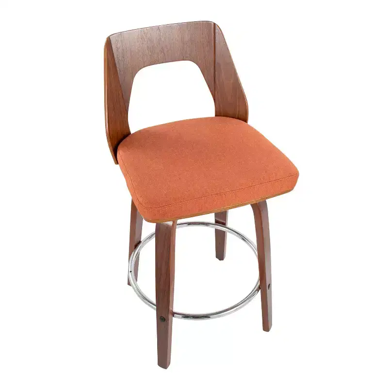 Set of 2 Trilogy Upholstered Counter Height Barstools - Lumisource