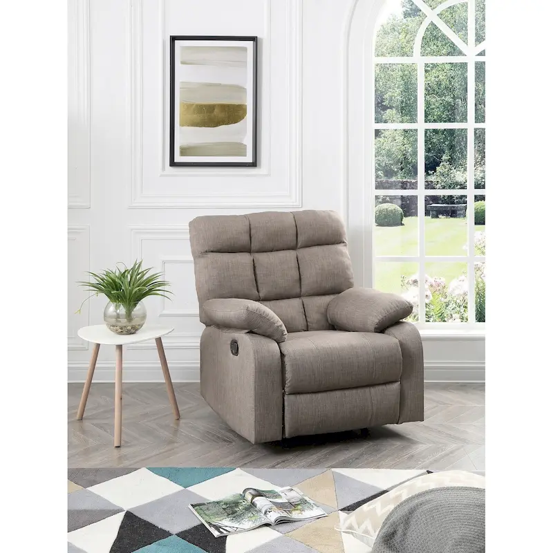 Cindy Fabric Upholstery Reclining Chair - 37L x 39W x 38H