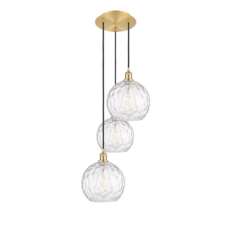 Innovations Lighting Athens Water Glass 3 Light 17  Multi-Pendant
