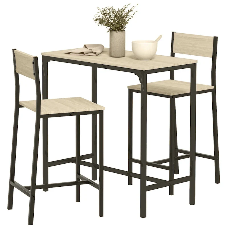 Carbon Loft Padrad Industrial Counter Height 3-piece Dining Set