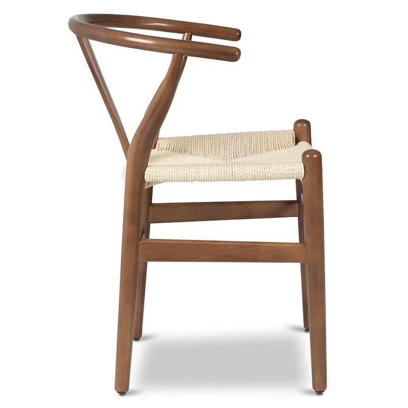 Poly & Bark Weave Chair - Solid Wood with Woven Seat