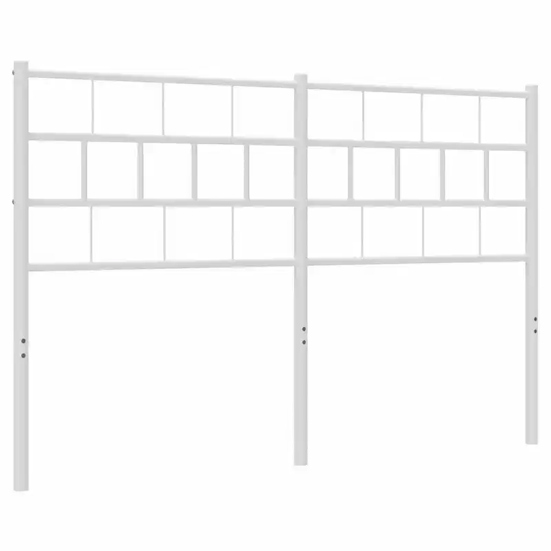 vidaXL Metal Headboard, Powder-Coated Steel, Headboard Only