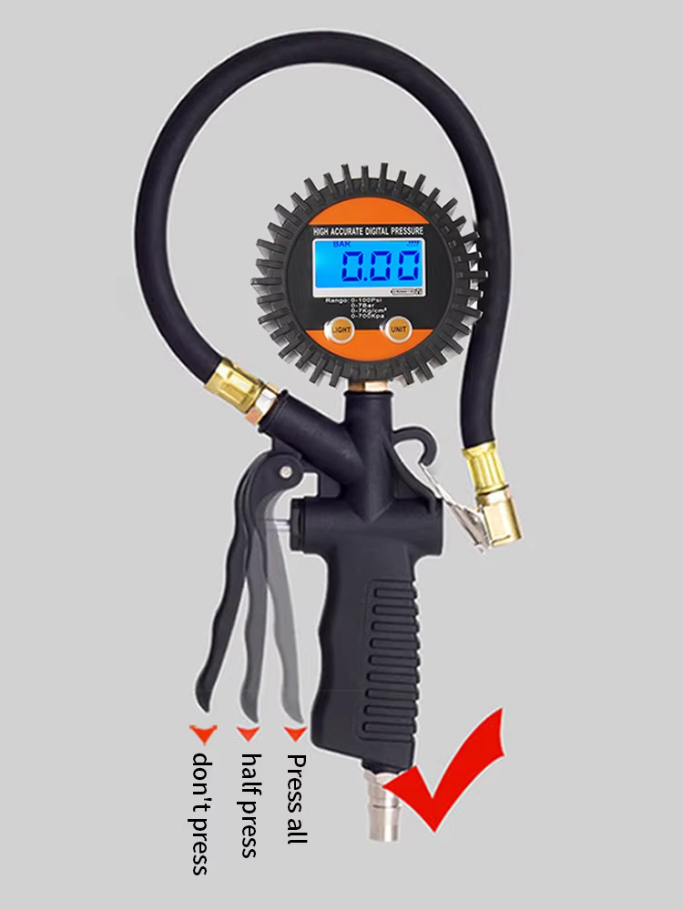 SEAPENG DP-201 Digital Tire Pressure Gauge, 5-100 PSI for cars, trucks, RVs and garages