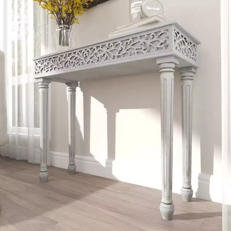 Farmhouse Mango Wood Console Table - Olivia & May