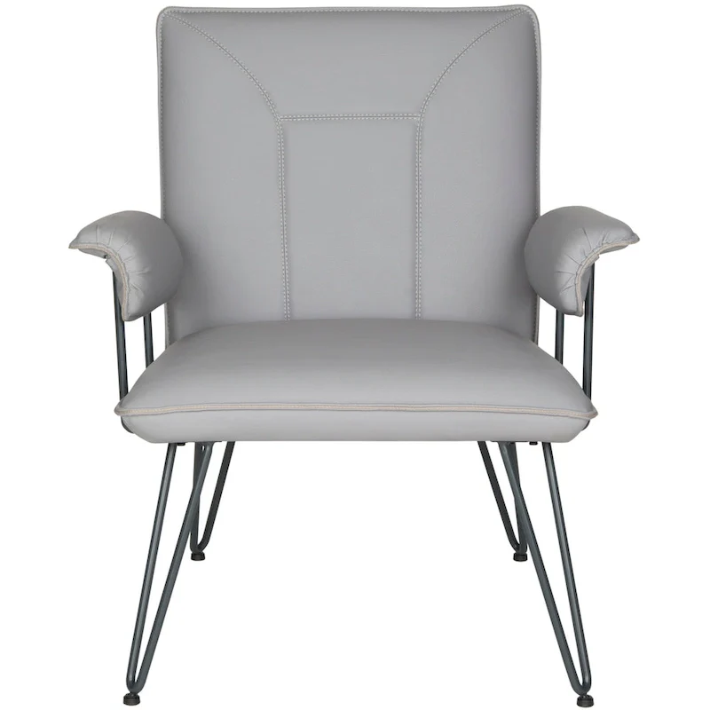 SAFAVIEH Johannes Mid-Century Modern Grey Arm Chair - 29W x 28D x 33H