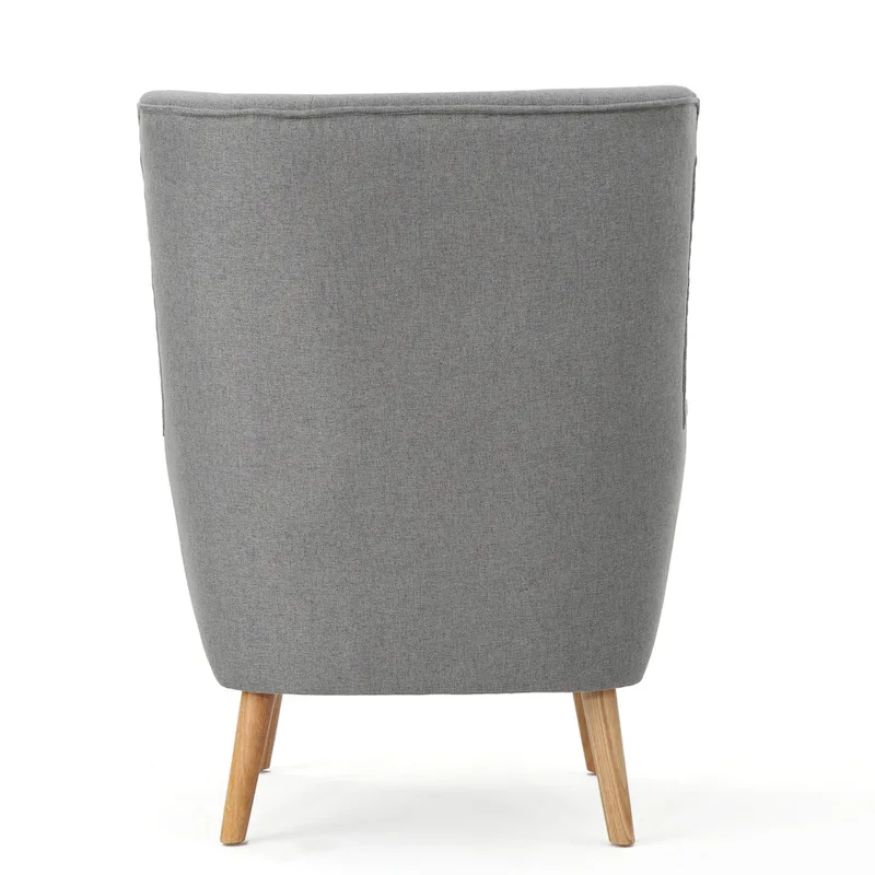 Grey 32.5 High Back Wingback Chair