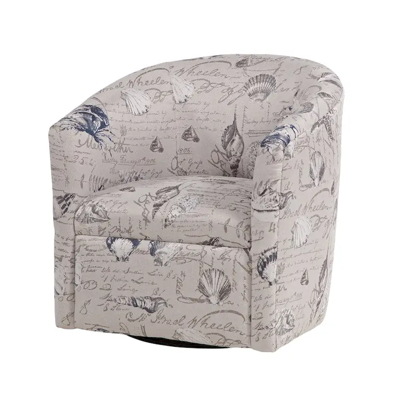 Sea Treasures Swivel Barrel Chair by Greyson Living