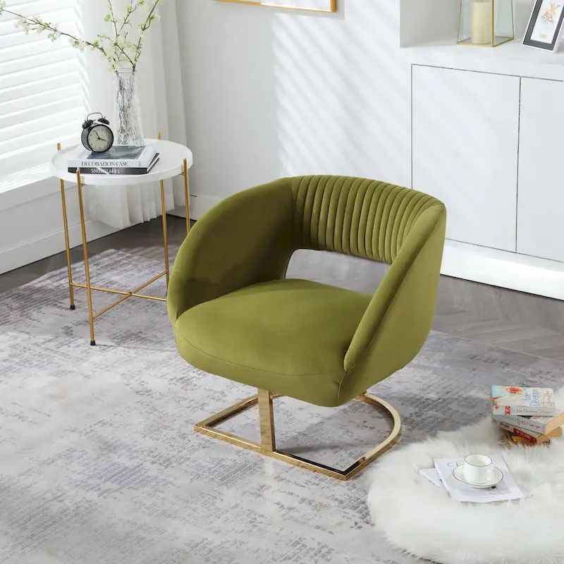 Upholstered Tufted Living Room Chair