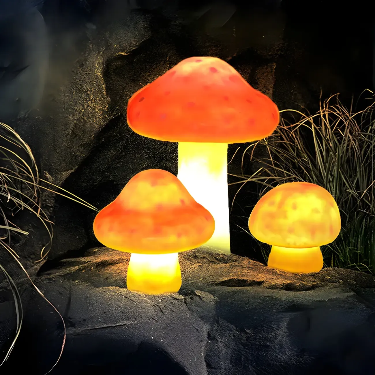 LED Outdoor Cozy Mushroom Landscape Light for Garden Path