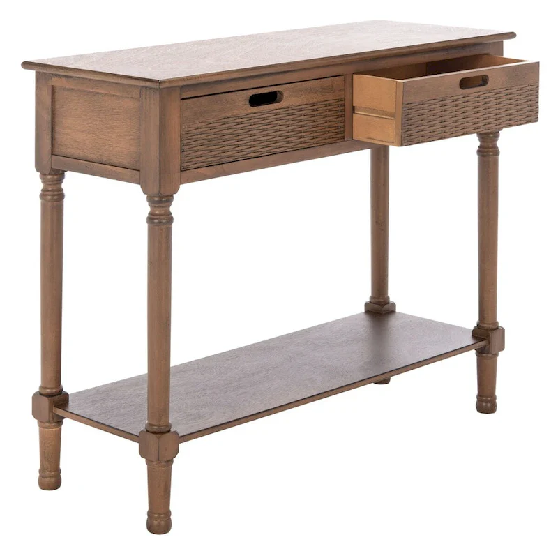 SAFAVIEH Lucetta 2-Drawer Console Table - 35.5 W x 13 L x 29.5 H - 36Wx13Dx30H
