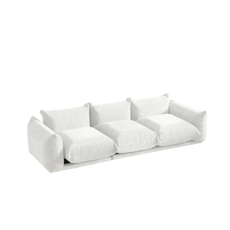 Modular Upholstered Sectional Sofas Chenille Fabric Lounge Counches