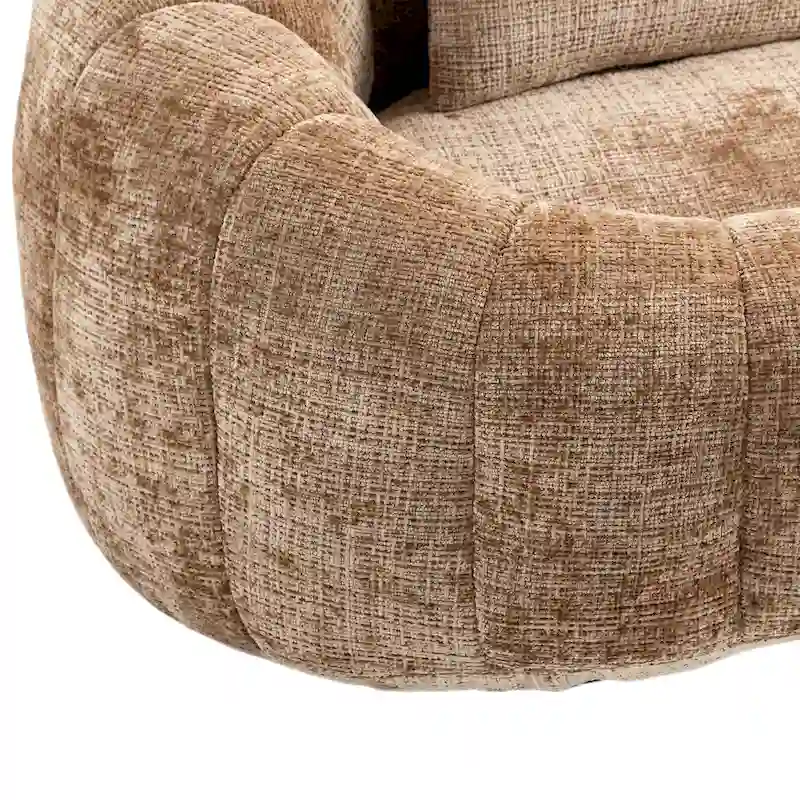 Coffee Modern 59 Chenille Loveseat Chaise Lounge Chair