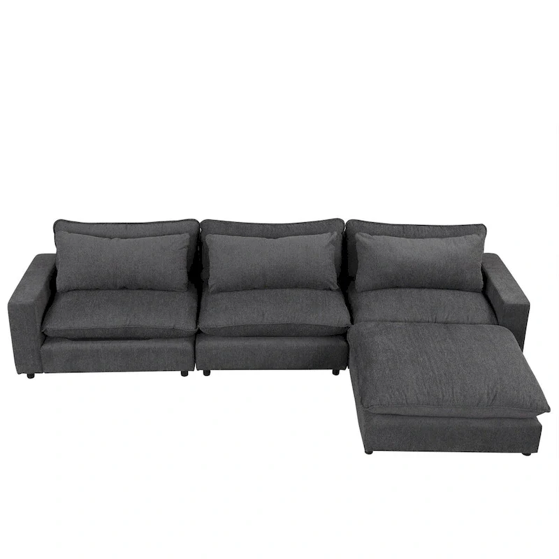 Sectional Sofa Cloud Sofa Chenille Upholstered Sofa