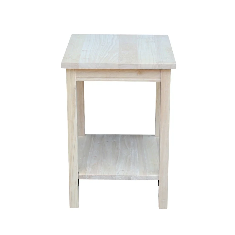 The Gray Barn Moonshine Unfinished Accent Table